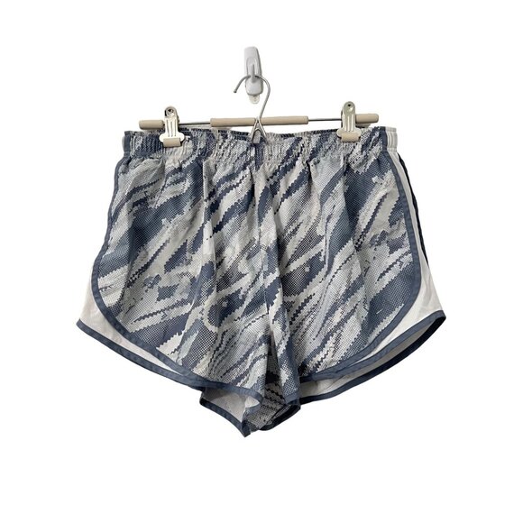 Nike Dri Fit Womens Gray Pixelated Athletic Running Shorts Size XLarge - Picture 1 of 5